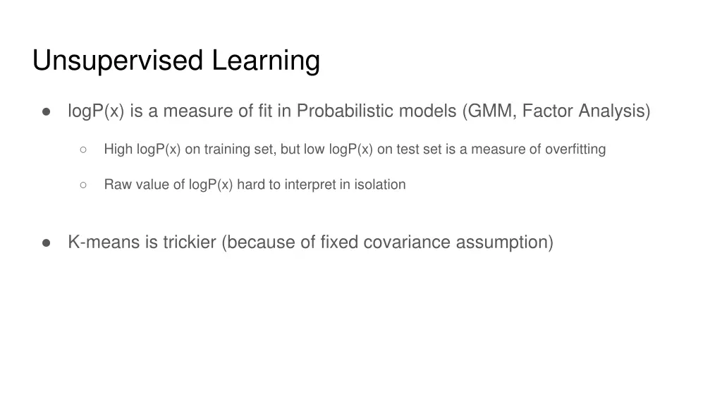 unsupervised learning