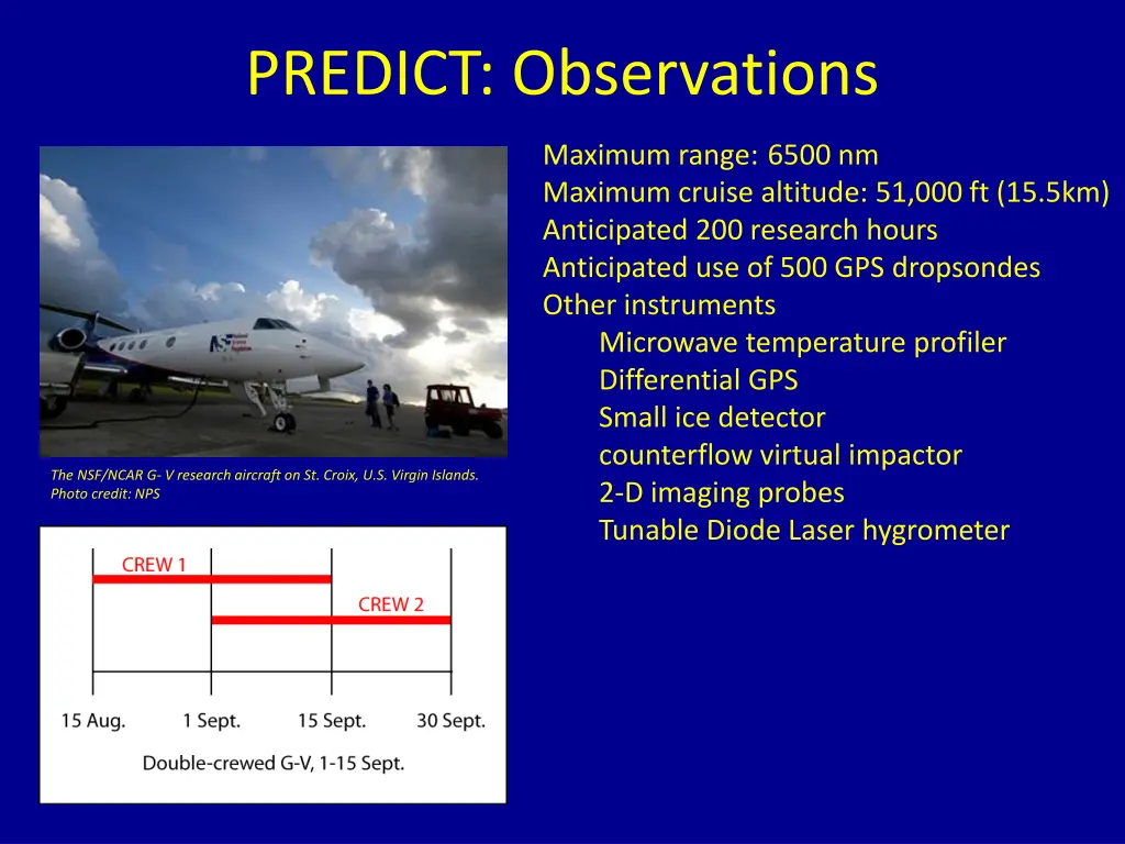 predict observations