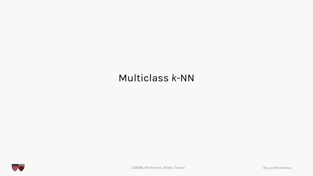 multiclass k nn