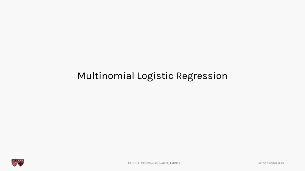 multinomial logistic regression