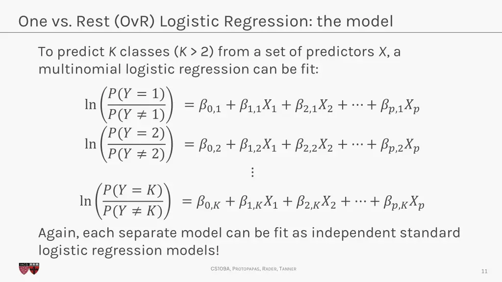 one vs rest ovr logistic regression the model