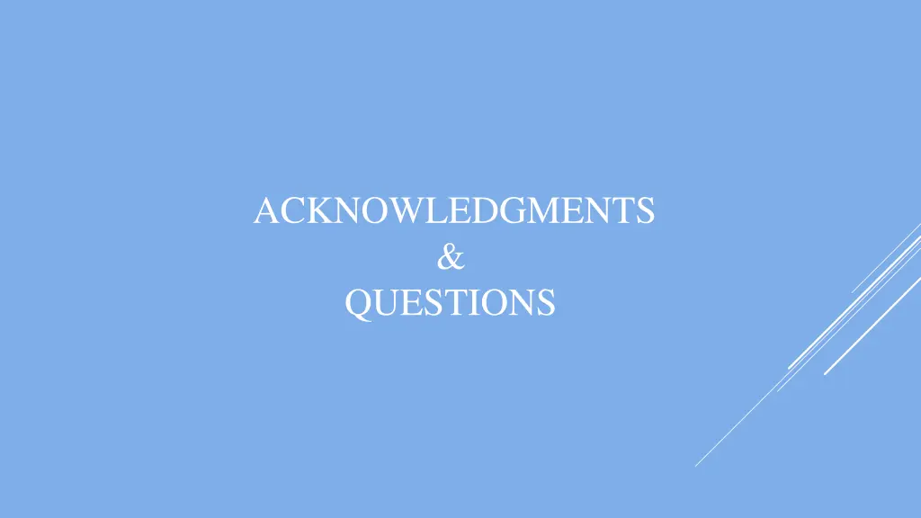 acknowledgments questions