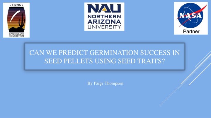 can we predict germination success in seed