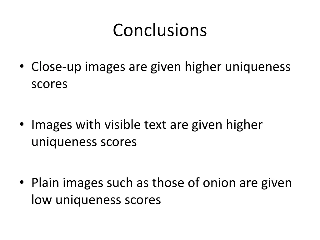 conclusions