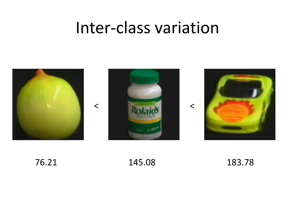 inter class variation