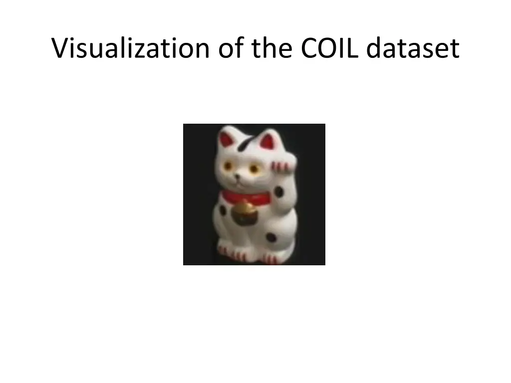 visualization of the coil dataset 1