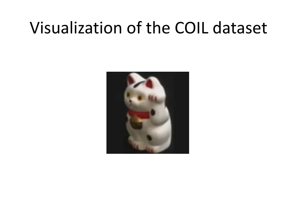 visualization of the coil dataset 2