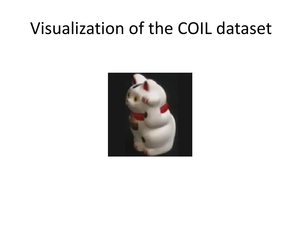 visualization of the coil dataset 3