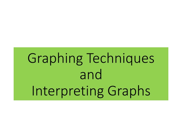 graphing techniques and interpreting graphs