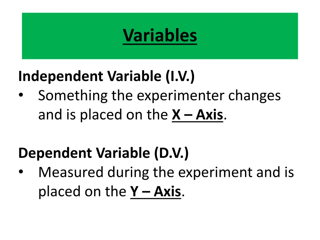 variables