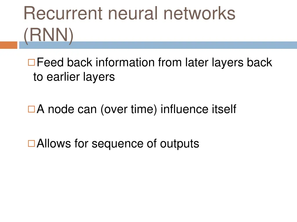 recurrent neural networks rnn