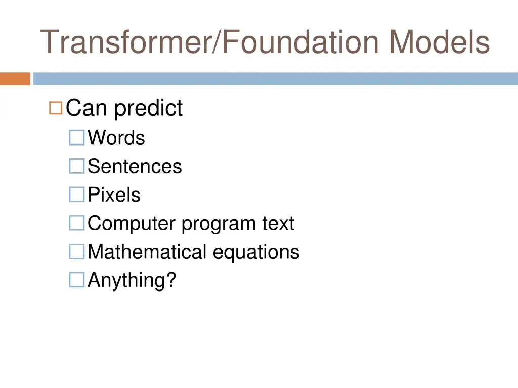 transformer foundation models 1