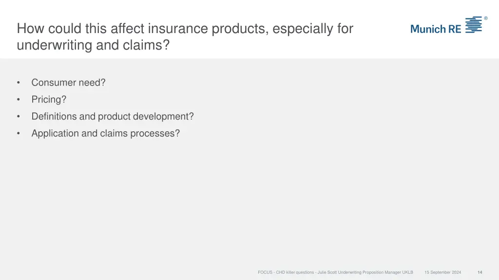 how could this affect insurance products 1