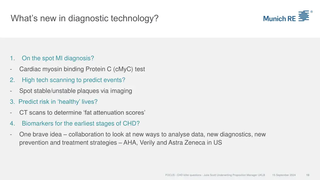 what s new in diagnostic technology 1