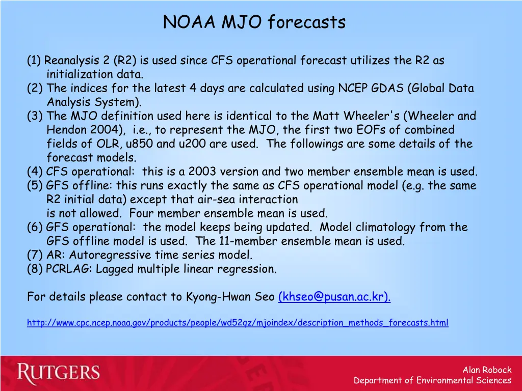 noaa mjo forecasts