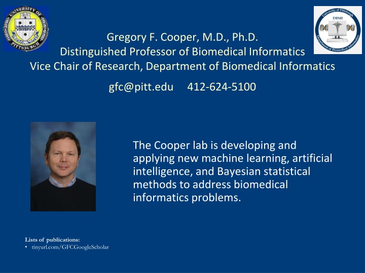 gregory f cooper m d ph d distinguished professor