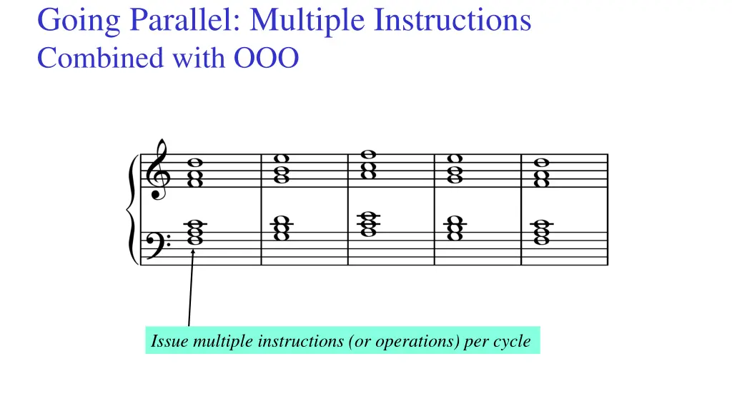 going parallel multiple instructions combined