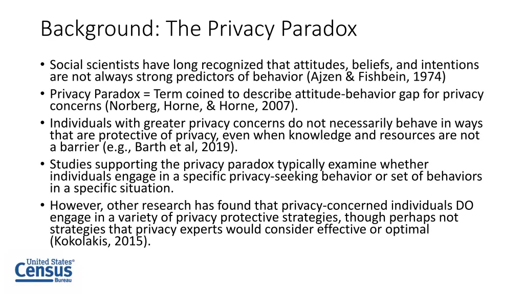 background the privacy paradox