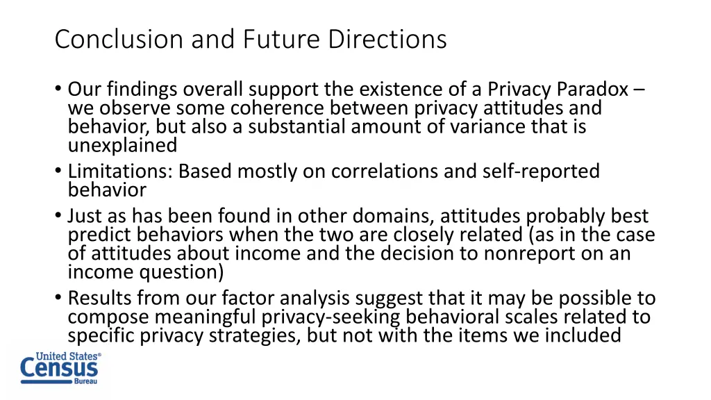 conclusion and future directions