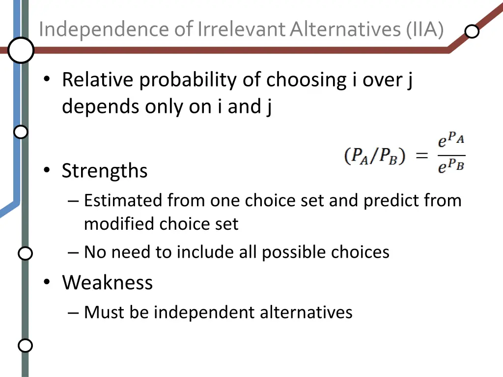 independence of irrelevant alternatives iia