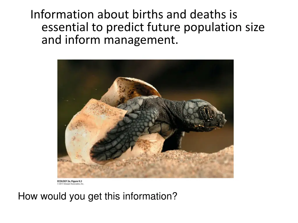 information about births and deaths is essential