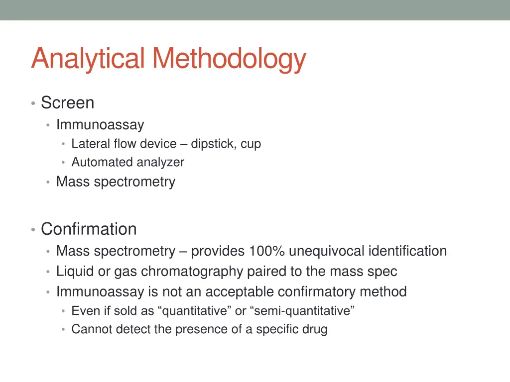 analytical methodology