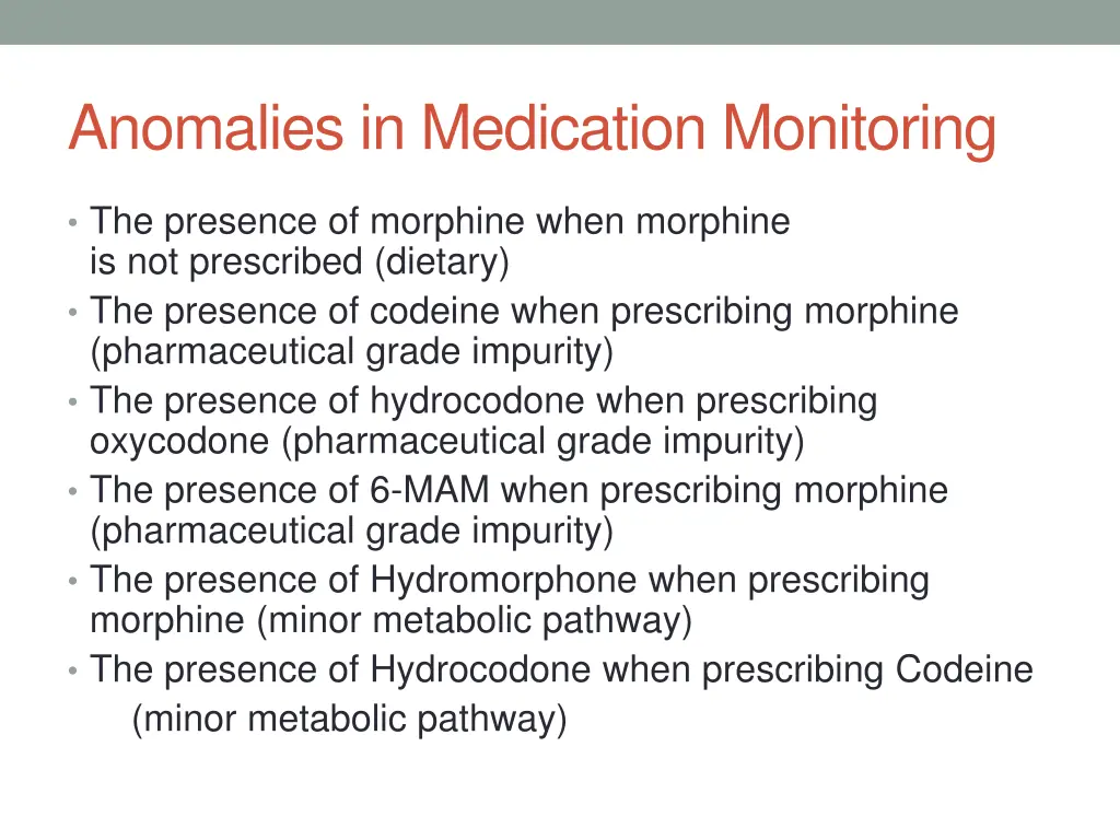 anomalies in medication monitoring