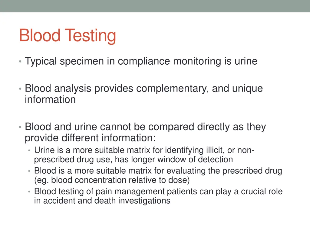 blood testing