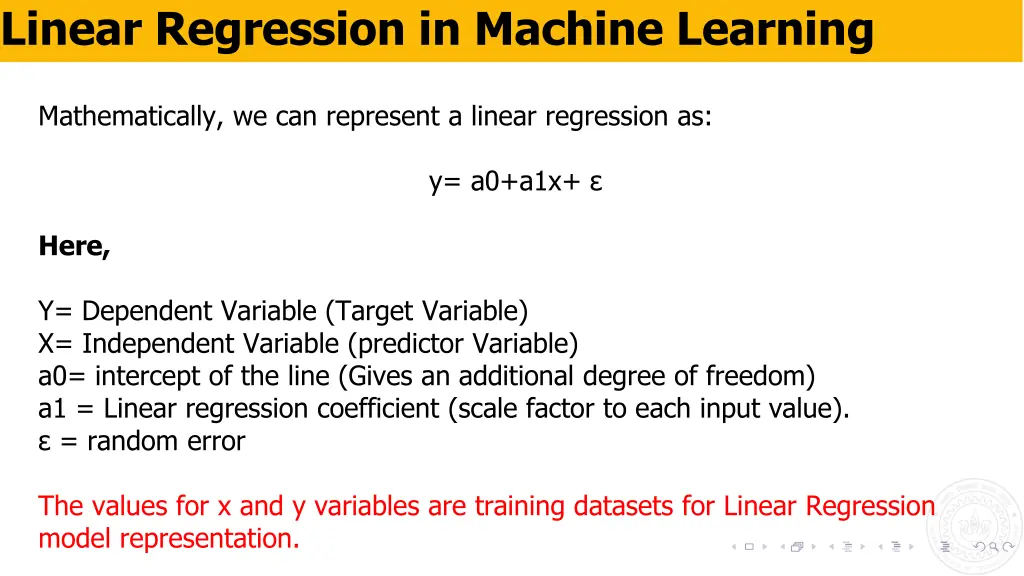 linear regression in machine learning 1