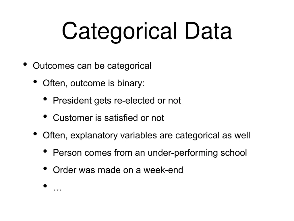 categorical data