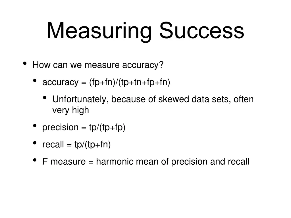 measuring success 1