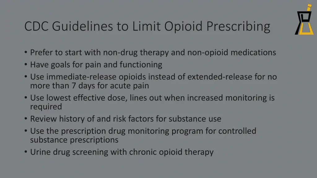 cdc guidelines to limit opioid prescribing