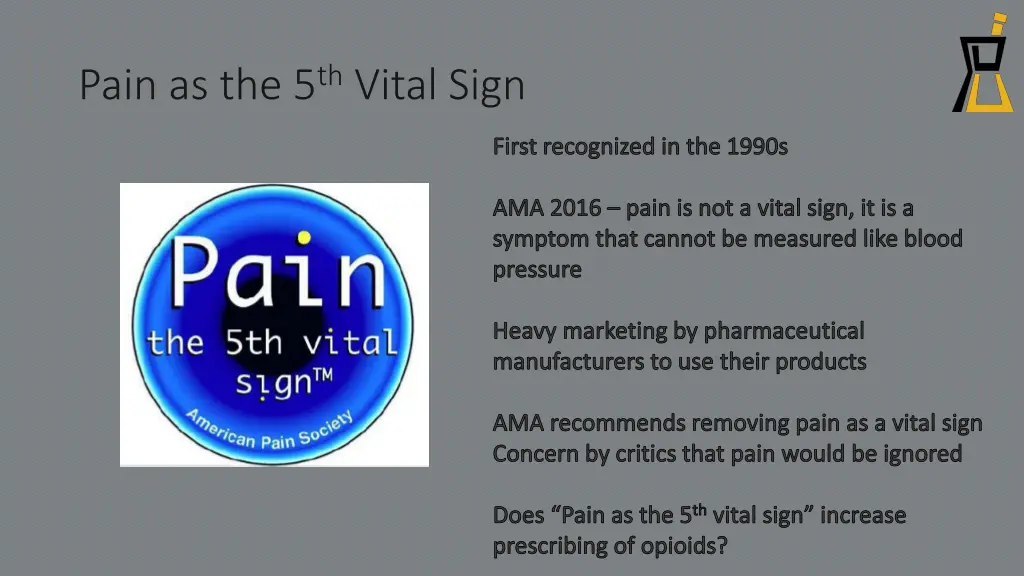 pain as the 5 th vital sign