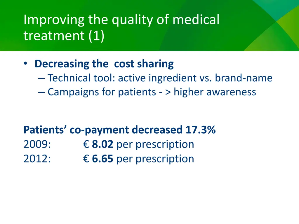 improving the quality of medical treatment 1