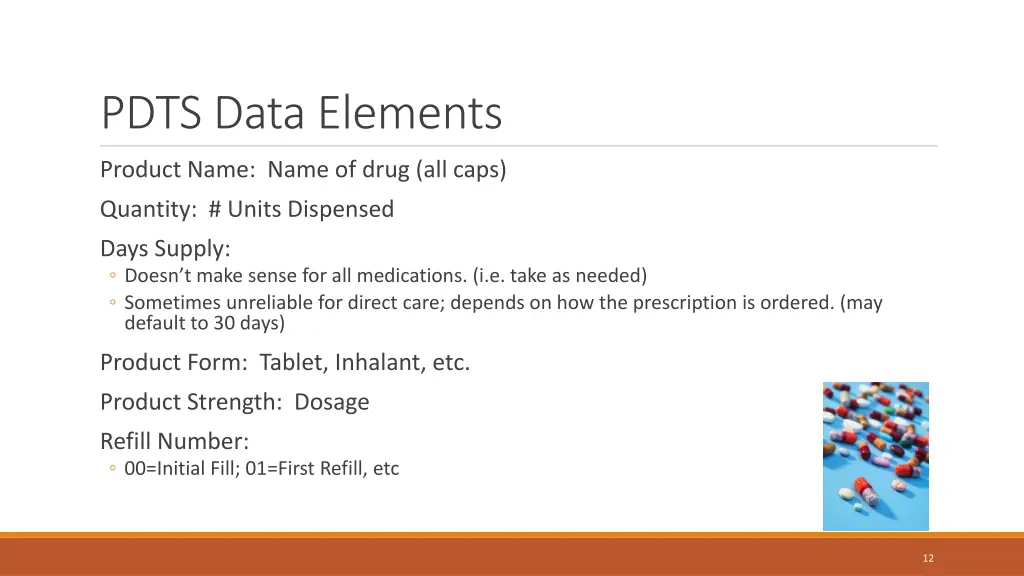 pdts data elements 2