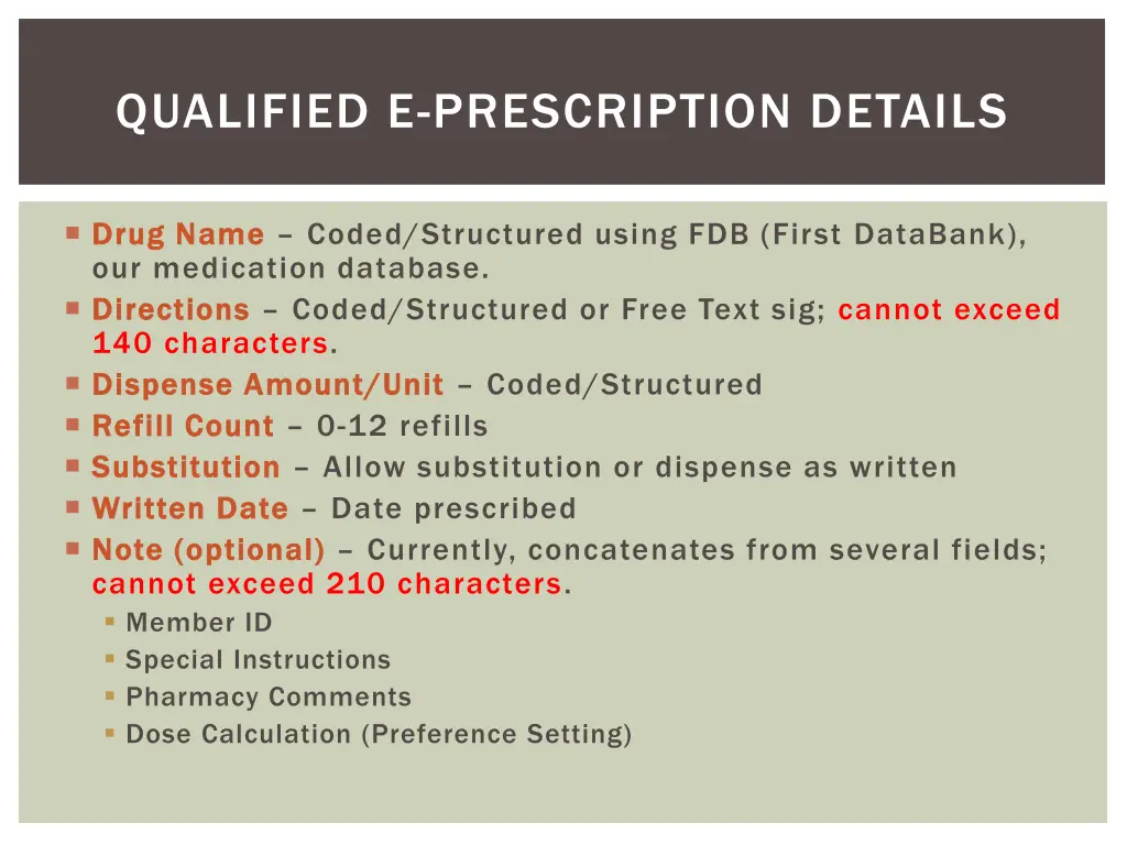 qualified e prescription details