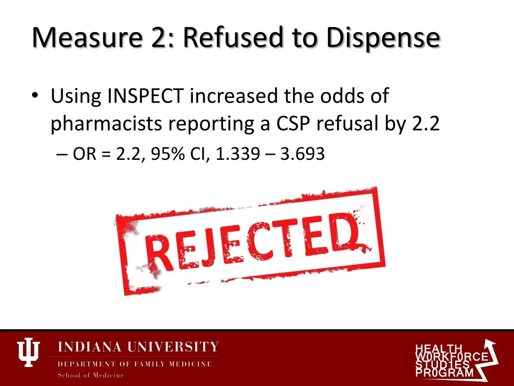 measure 2 refused to dispense 1