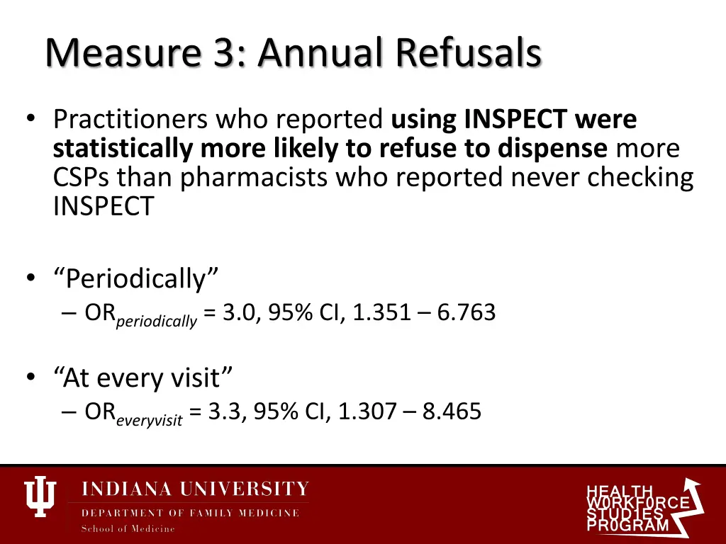 measure 3 annual refusals