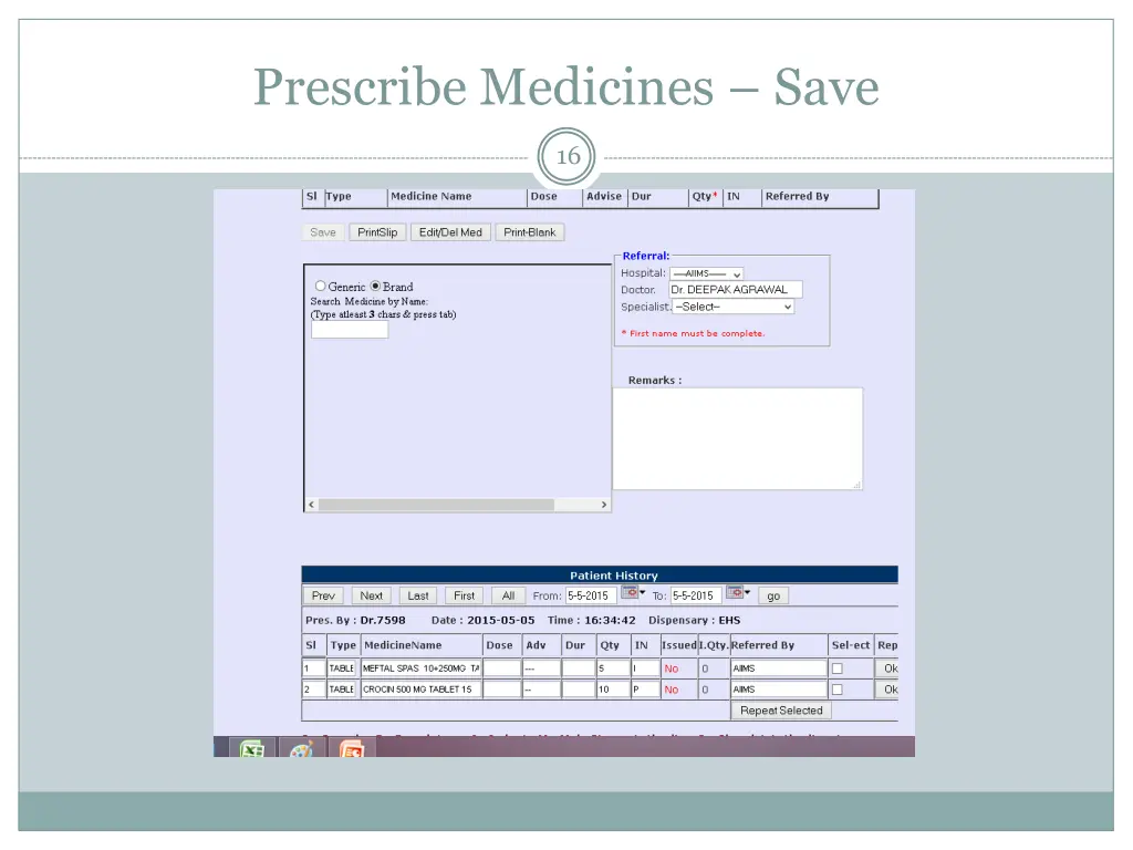 prescribe medicines save