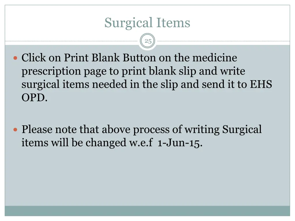 surgical items