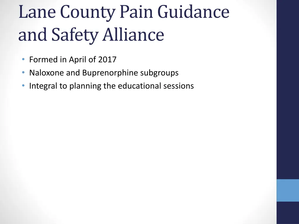 lane county pain guidance and safety alliance