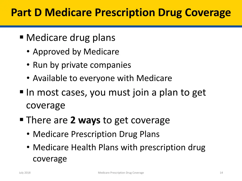 part d medicare prescription drug coverage