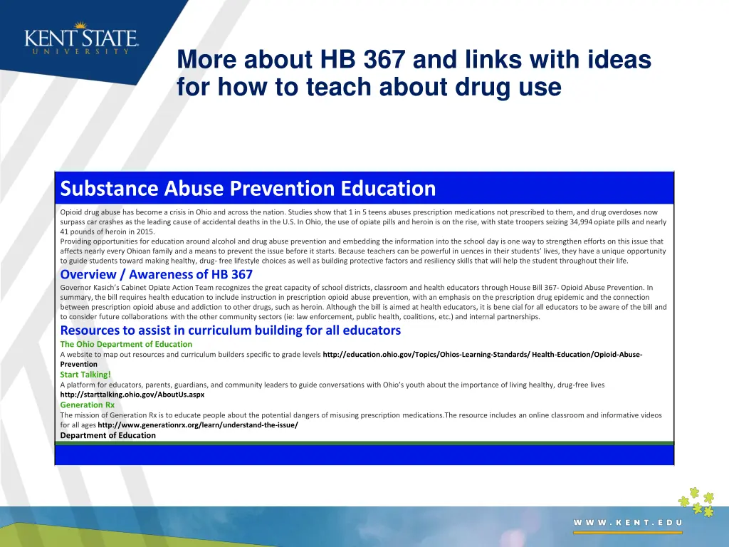 more about hb 367 and links with ideas