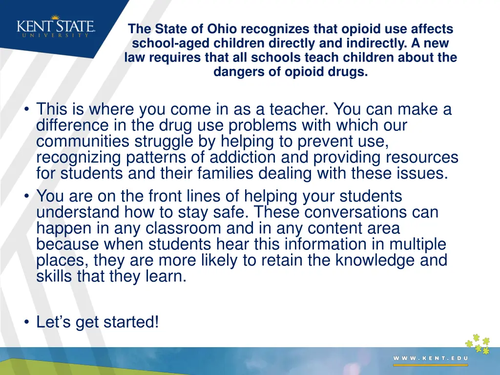 the state of ohio recognizes that opioid