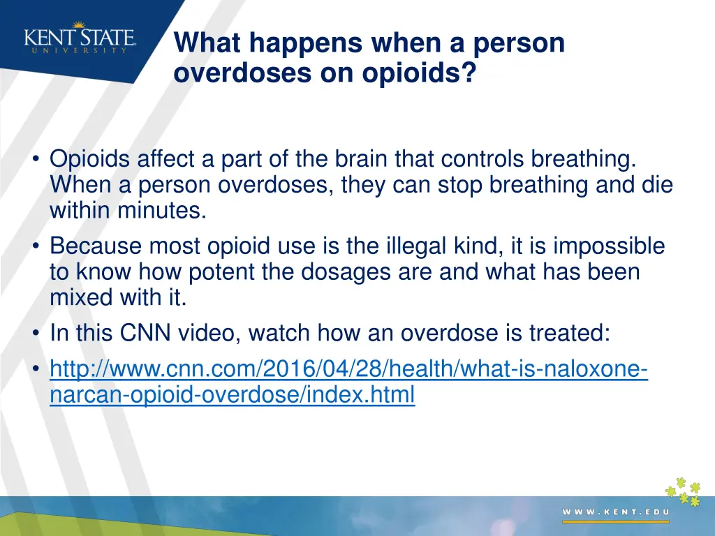 what happens when a person overdoses on opioids