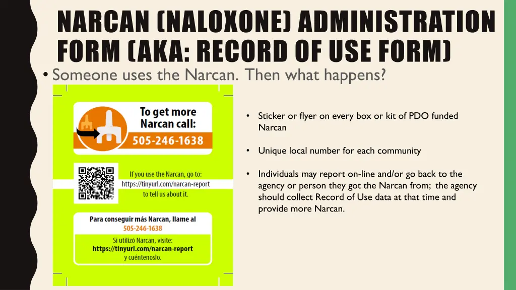 narcan naloxone administration form aka record