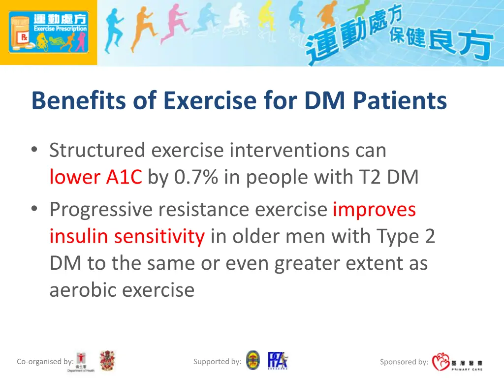 benefits of exercise for dm patients