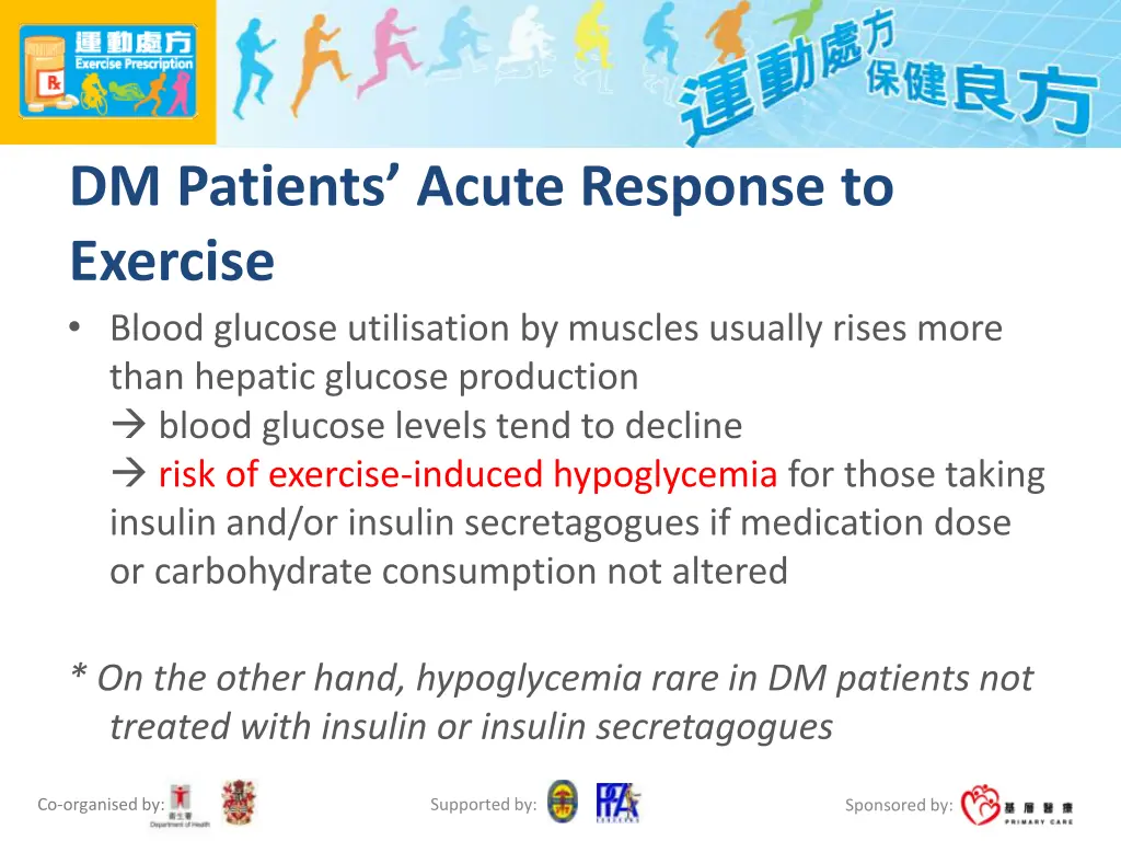 dm patients acute response to exercise