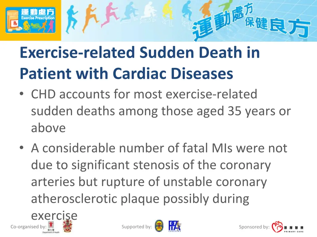 exercise related sudden death in patient with