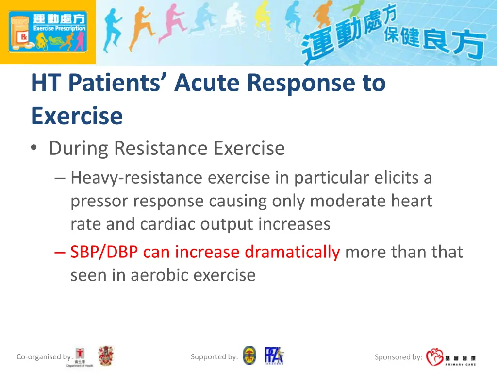 ht patients acute response to exercise during 1